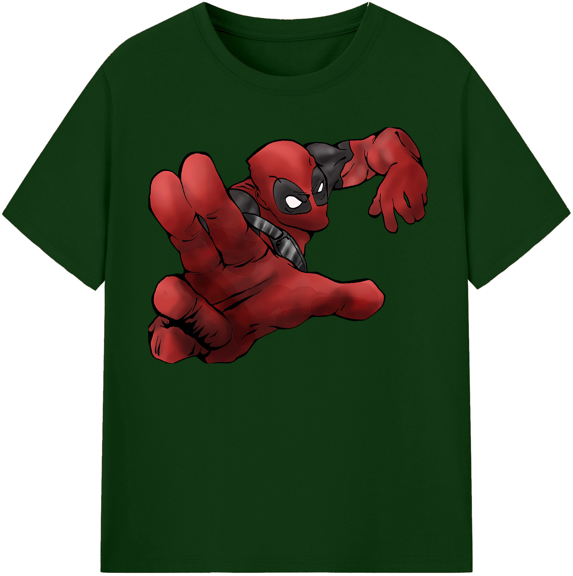 （画像用） Deadpool デッドプール 綿100％半袖Tシャツ（フロントプリント）